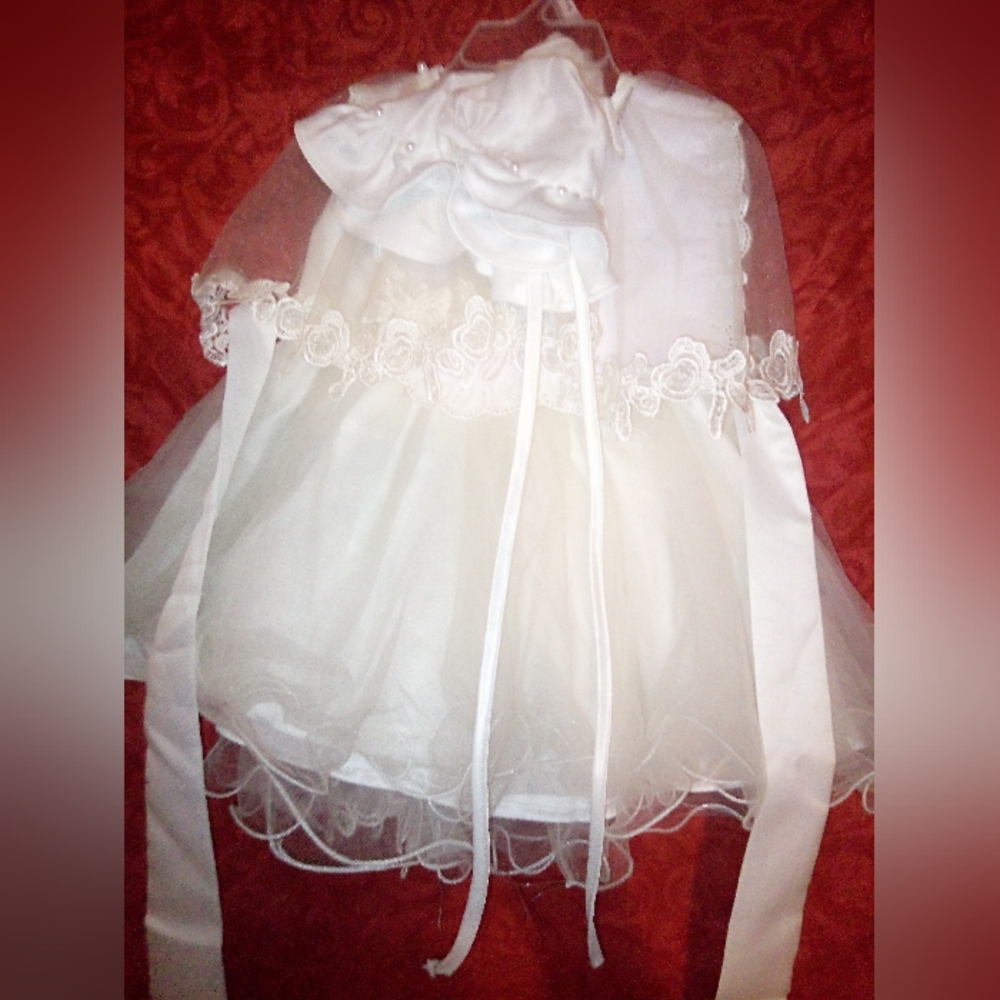Little girl baptism dress or wedding dress